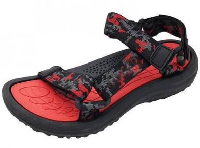 2068 RED VELCRO SPORTS SANDAL SLiPPER SHOES 🔥