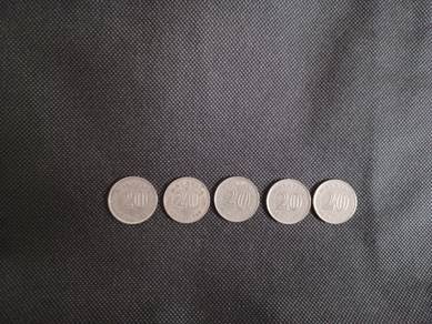 20 Cents 1968. 1973. 1981. 1982 & 1988 coins