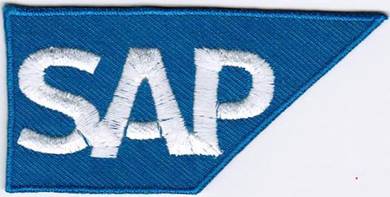 SAP SE BLUE Software Motor Car Racing Badge Patch