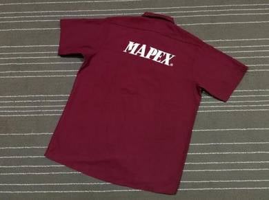 Vintage Mapex drum x red cap kemeja saiz xxl