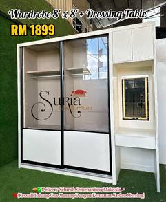 Almari Baju 8×8 + Meja solek 