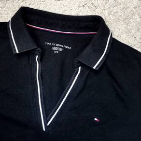 TOMMY HILFIGER women's Essential V-neck Polo Dress