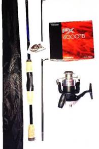 Shimano fx reel combo shakespeare conquest rod