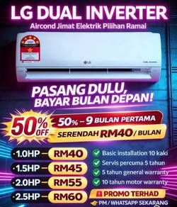 Ansuran LG Dual Inverter Aircond (Ampang SEL01)