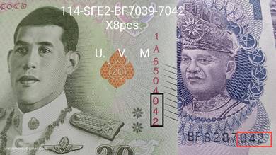 Malaysia M$1 & Thai 20Bht 