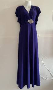 Elegant Sexy Dinner Dress Baju dress labuh