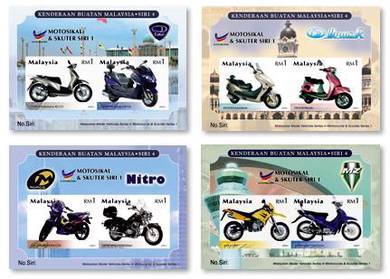 Miniature Sheet Motorcycle n Scooter Malaysia 2003