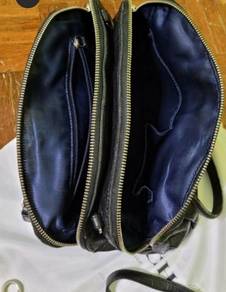 Coach black leather