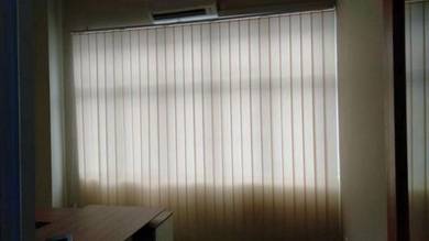 PASANG VERTICAL BLIND CURTAIN l langsir pejabat