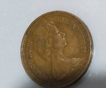 UK 1 penny 1971 coin