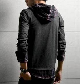 05048 Stylish 2 in 1 Hoodie Casual Cardigan Shirts