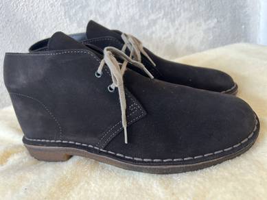 Clarks Desert Suede Leather Midcut Shoes 7.5UK