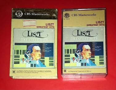 CBS MASTERWORKS LISZT GREATEST HITS Cassette