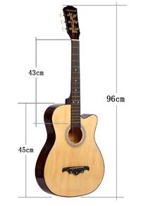 38 Inch ACOUSTIC GUITAR display musical instrument