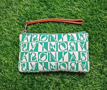 Bonia Original Authentic monogram small wristlet