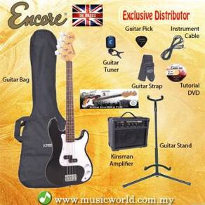 Encore e4 bass guitar pack black