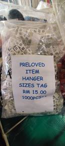 1000 Biji Tag Size Clip Hanger