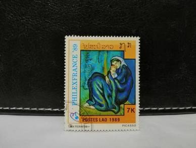 1989 Laos Stamp Picasso Painting