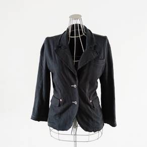 Polo Jeans by Ralph Lauren Black Cotton Blazer