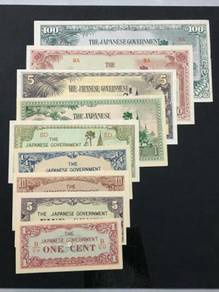 Burma Japanese (JIM) Banknotes set 1942 - 1945