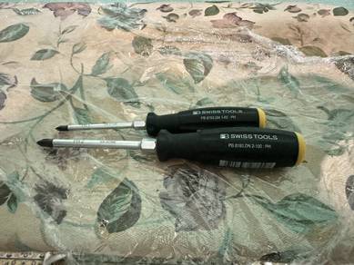 PB Swiss Screwdriver PH1 PH2 Hex Bolster 2Pcs