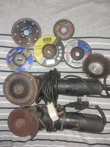 Angle Grinder 4inch/ Mesin Canai 2SET [BERFUNGSI]