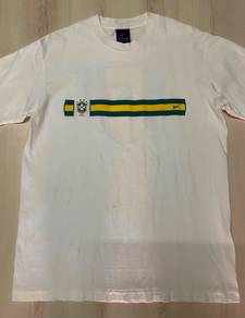 Nike Vintage Brasil White Tee #DZ Used