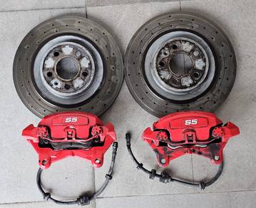Audi S5 Front Brake Caliper Set with Rotor 