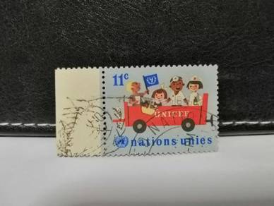 1966 United Nation Stamp UNICEF