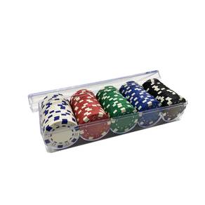100Pcs Poker Chips With Storage Box