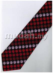 ER20 Red Pink Black Box Striped Formal Neck Tie