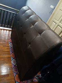 Used Bed. Dark Brown.