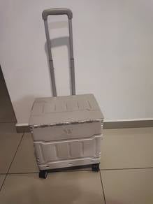 Foldable Utility Trolley / Storage Box with Wheels