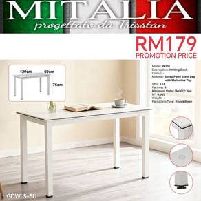 Study Desk 1.2M | Meja Belajar 4'kaki 