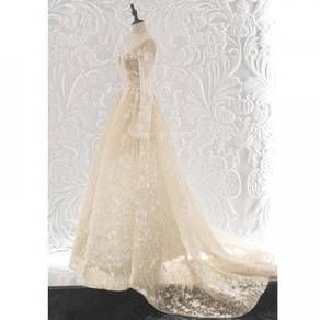 Cream long sleeve wedding bridal gown RB1332