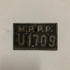 Vintage Mppp Plate