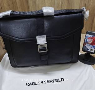 Karl Lagerfeld Men's Pebble Laptop Bag