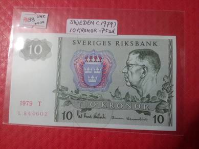 Sweden BANKNOTE 10 Kronor 1979  -  unc