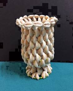 Beautiful Seashell Vase - 5 1/2 inches Tall (New)