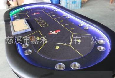Poker table texas led light desk big holdem meja 1