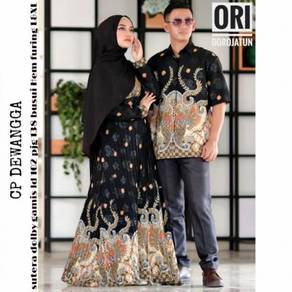 Dewangga Couple batik Modern long sleeve set dress