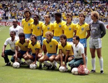 Rare jersey BRAZIL home 1985-86 worldcup no 9