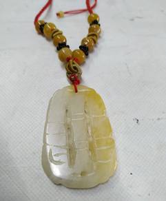 Hand-carved Jade Pendant Jadeite Necklace landsca