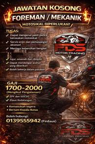 Foreman/Mekanik motosikal