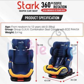 stark isofix carseat 0-12tahun