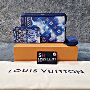 Louis Vuitton Gaston Monogram Blue Sling Bag