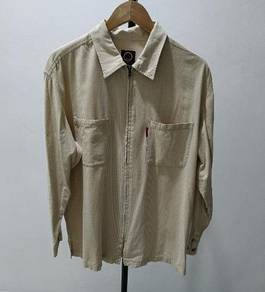 Vintage Lucky Strike Corduroy Zipper Jacket