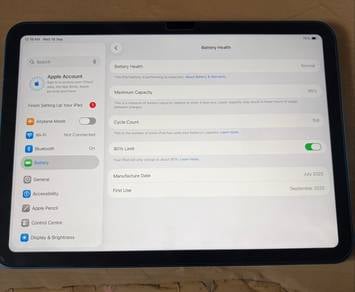 Ipad A16 11th gen 128 gb jackpot Fullset like new
