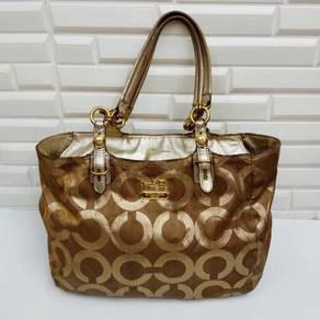 Coach mia opaque lurex tote bag