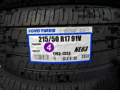 215/50/17 Toyo Nano Energy 3 Tyre Tayar